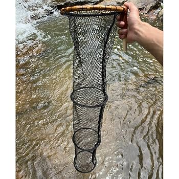 渓流釣りのタモの柄 Amazon | ランディングネット 渓流釣り タモ網 フライ
